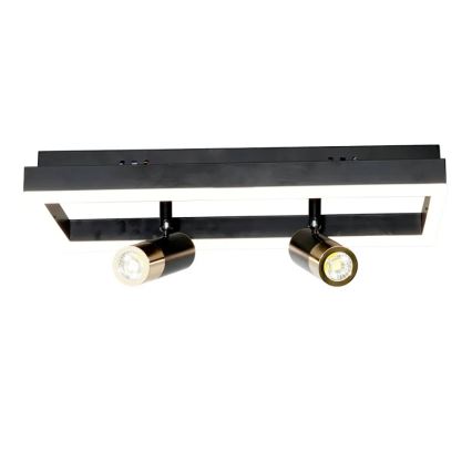 LED Aptumšojama griestu lampa LED/50W/230V 3000-6500K melna + tālvadības pults