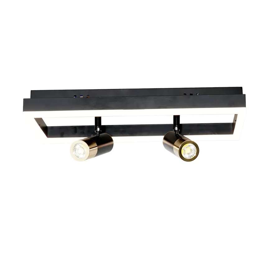 LED Aptumšojama griestu lampa LED/50W/230V 3000-6500K melna + tālvadības pults