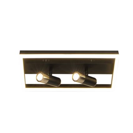 LED Aptumšojama griestu lampa LED/50W/230V 3000-6500K melna + tālvadības pults