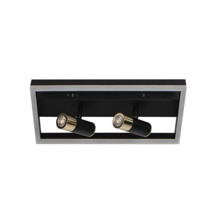 LED Aptumšojama griestu lampa LED/50W/230V 3000-6500K melna + tālvadības pults