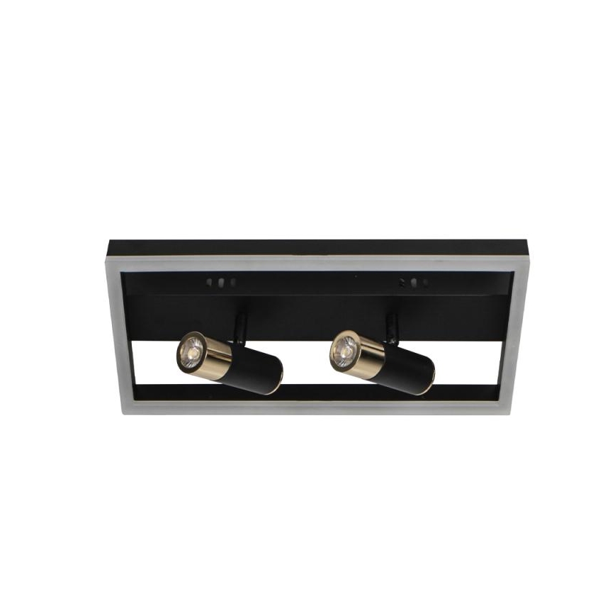 LED Aptumšojama griestu lampa LED/50W/230V 3000-6500K melna + tālvadības pults