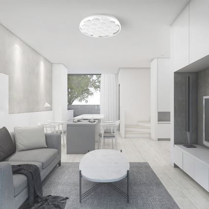 LED Aptumšojama griestu lampa LED/60W/230V 3000/4000/6500K d. 49 cm + tālvadības pults