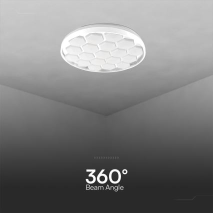 LED Aptumšojama griestu lampa LED/60W/230V 3000/4000/6500K d. 49 cm + tālvadības pults