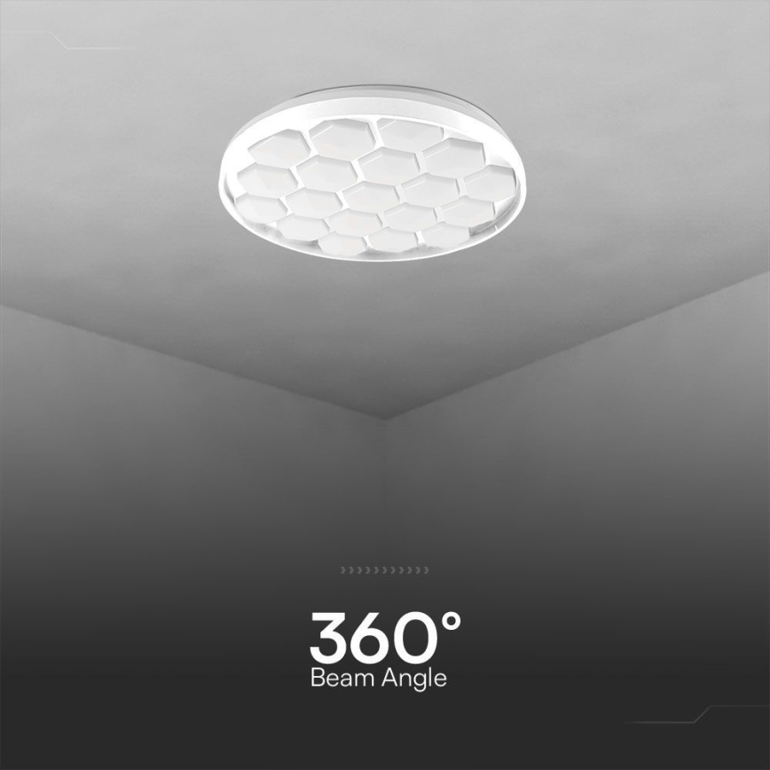 LED Aptumšojama griestu lampa LED/60W/230V 3000/4000/6500K d. 49 cm + tālvadības pults