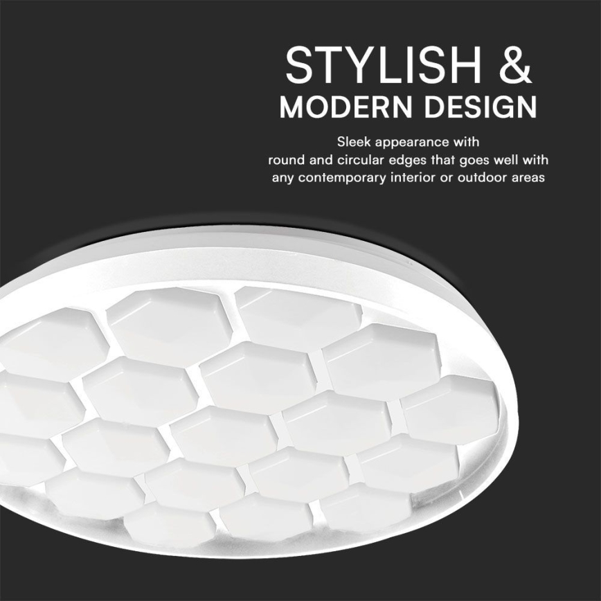 LED Aptumšojama griestu lampa LED/60W/230V 3000/4000/6500K d. 49 cm + tālvadības pults