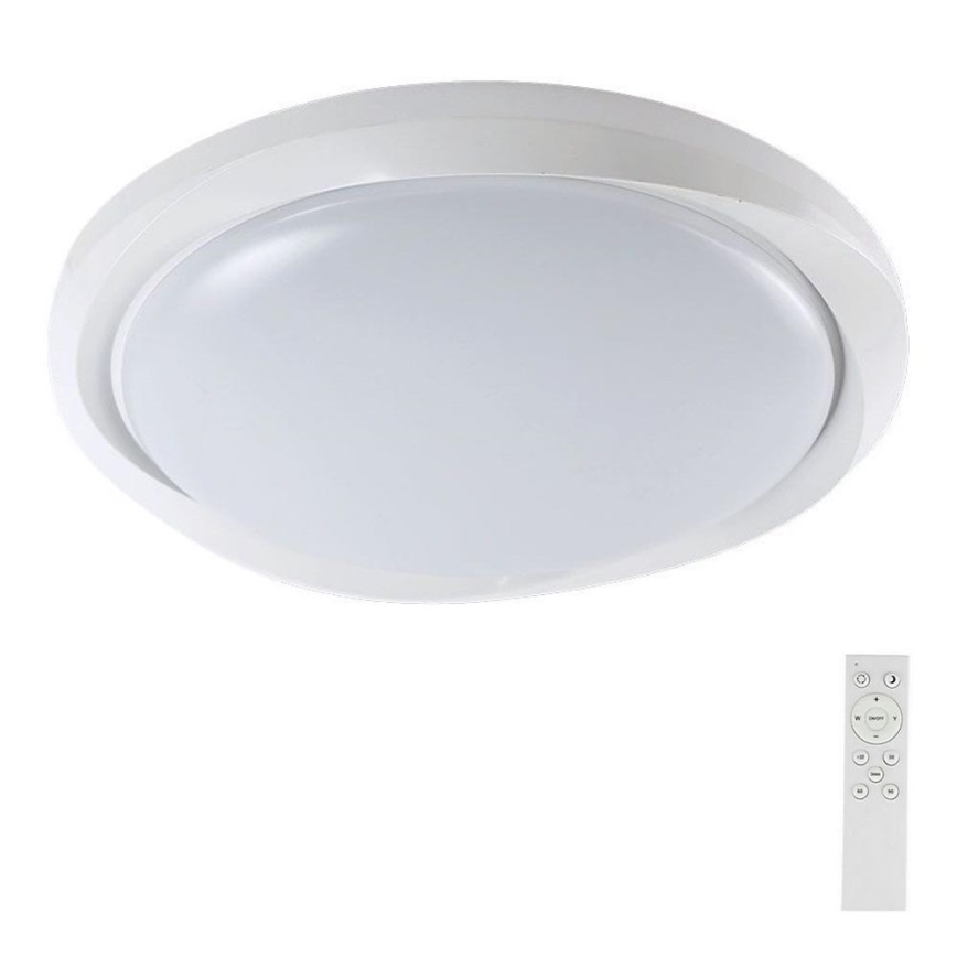 LED Aptumšojama griestu lampa LED/60W/230V 3000-6500K 49,2 cm balta + tālvadības pults