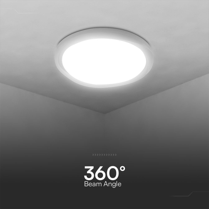 LED Aptumšojama griestu lampa LED/60W/230V 3000-6500K 49,2 cm balta + tālvadības pults