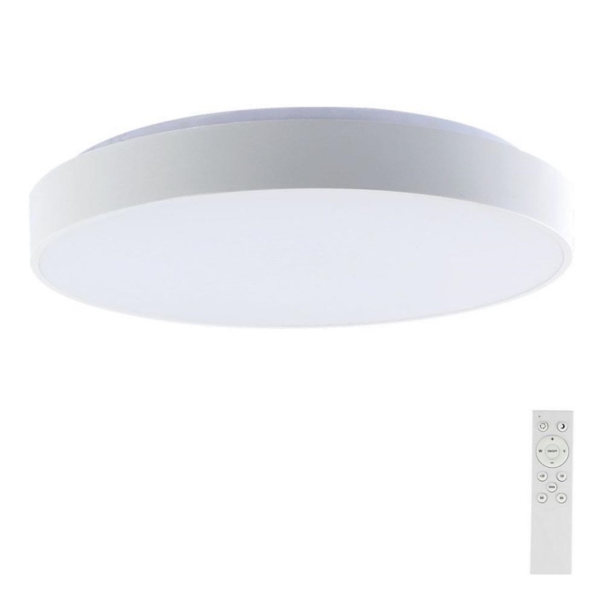LED Aptumšojama griestu lampa LED/60W/230V 3000-6500K 49,5 cm balta + tālvadības pults