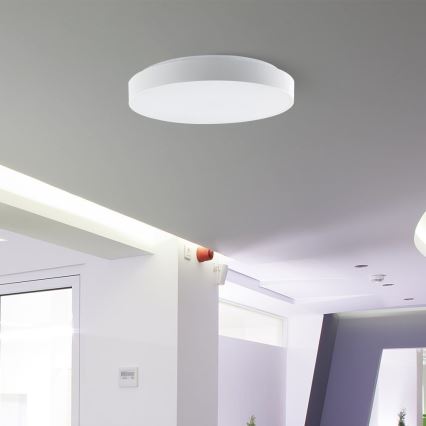 LED Aptumšojama griestu lampa LED/60W/230V 3000-6500K 49,5 cm balta + tālvadības pults