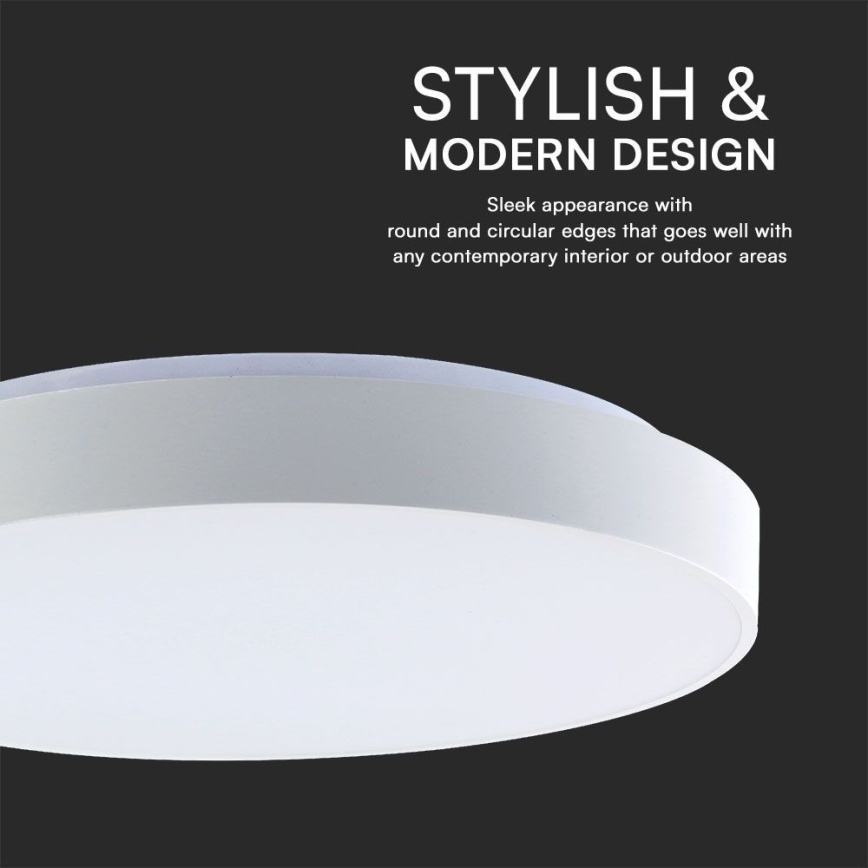 LED Aptumšojama griestu lampa LED/60W/230V 3000-6500K 49,5 cm balta + tālvadības pults