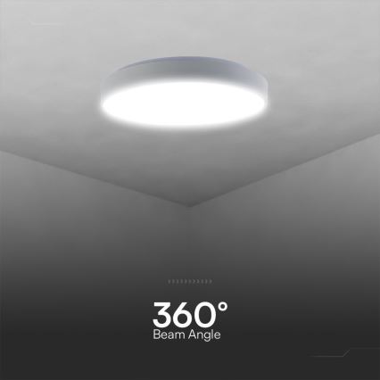 LED Aptumšojama griestu lampa LED/60W/230V 3000-6500K 49,5 cm balta + tālvadības pults