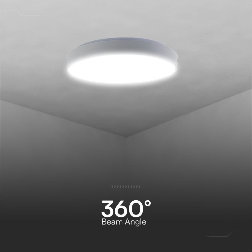 LED Aptumšojama griestu lampa LED/60W/230V 3000-6500K 49,5 cm balta + tālvadības pults