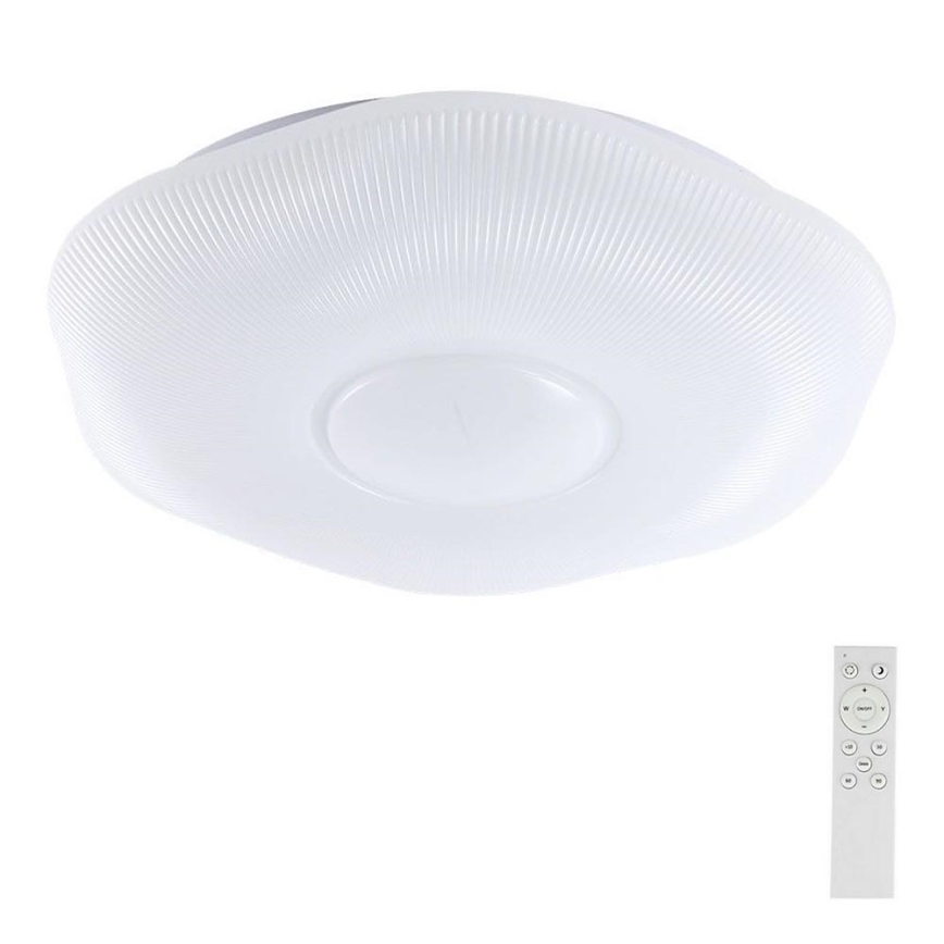 LED Aptumšojama griestu lampa LED/60W/230V 3000-6500K 50 cm balta + tālvadības pults