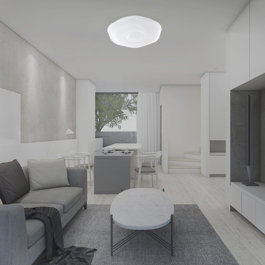 LED Aptumšojama griestu lampa LED/60W/230V 3000-6500K 50 cm balta + tālvadības pults