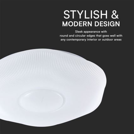 LED Aptumšojama griestu lampa LED/60W/230V 3000-6500K 50 cm balta + tālvadības pults