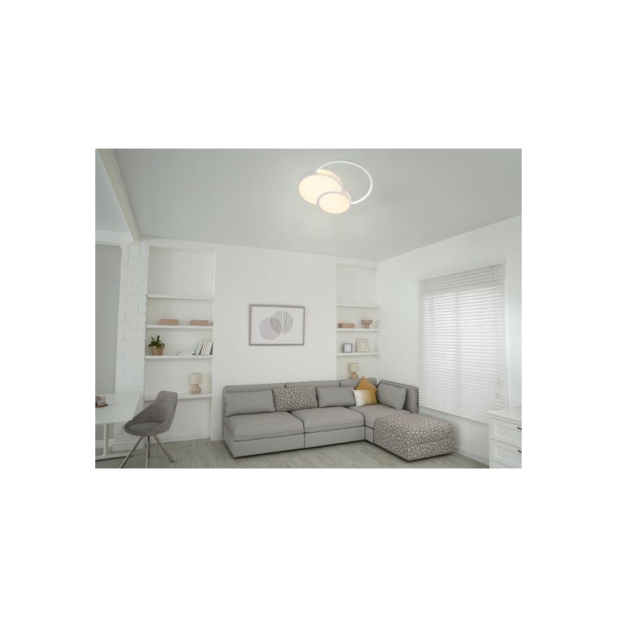 LED Aptumšojama griestu lampa LED/60W/230V 3000-6500K balta + tālvadības pults