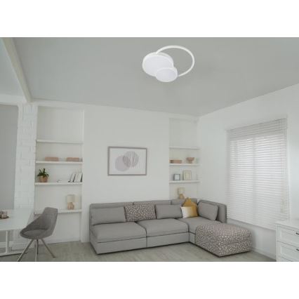 LED Aptumšojama griestu lampa LED/60W/230V 3000-6500K balta + tālvadības pults
