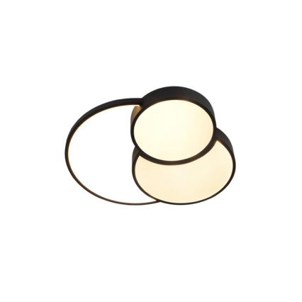 LED Aptumšojama griestu lampa LED/60W/230V 3000-6500K melna + tālvadības pults