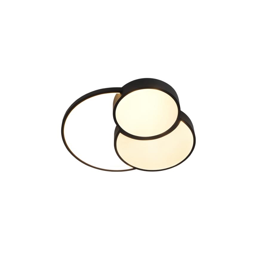 LED Aptumšojama griestu lampa LED/60W/230V 3000-6500K melna + tālvadības pults