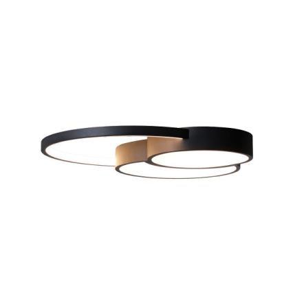 LED Aptumšojama griestu lampa LED/60W/230V 3000-6500K melna + tālvadības pults