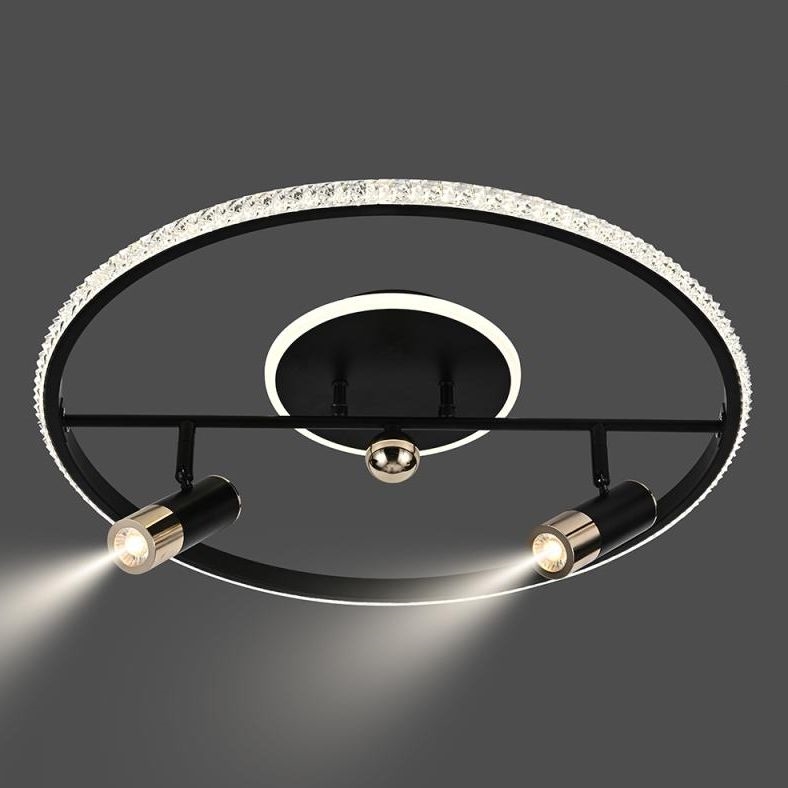 LED Aptumšojama griestu lampa LED/60W/230V 3000-6500K melna + tālvadības pults