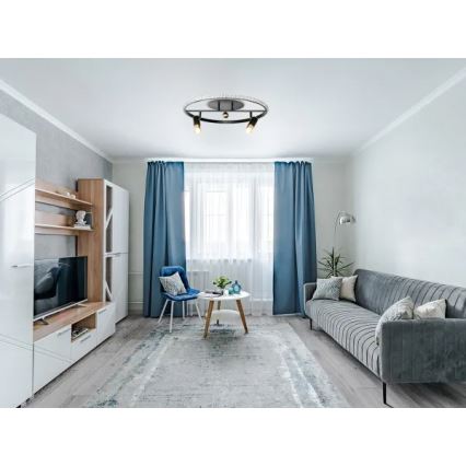 LED Aptumšojama griestu lampa LED/60W/230V 3000-6500K melna + tālvadības pults