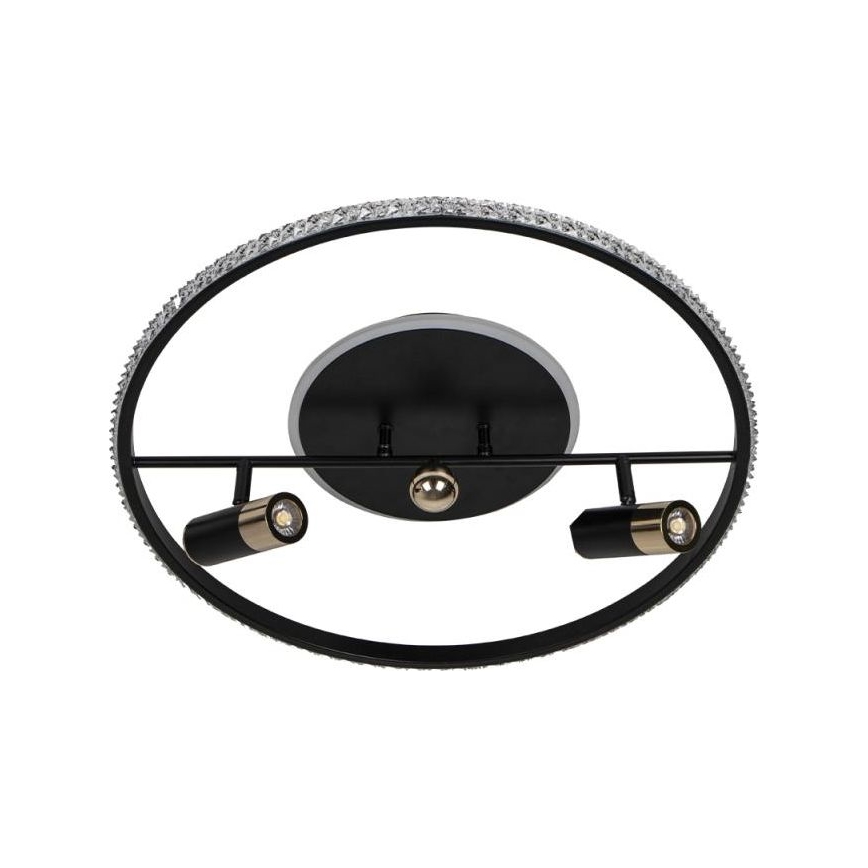 LED Aptumšojama griestu lampa LED/60W/230V 3000-6500K melna + tālvadības pults