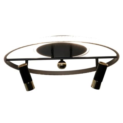 LED Aptumšojama griestu lampa LED/60W/230V 3000-6500K melna + tālvadības pults
