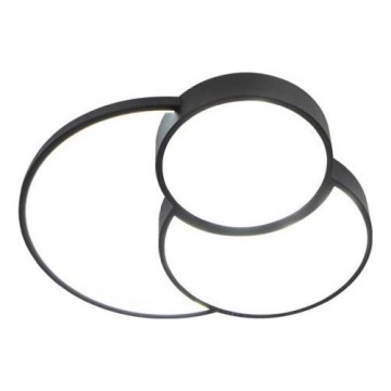LED Aptumšojama griestu lampa LED/60W/230V 3000-6500K melna + tālvadības pults