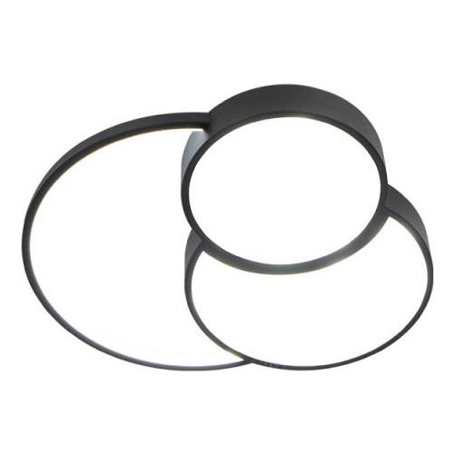 LED Aptumšojama griestu lampa LED/60W/230V 3000-6500K melna + tālvadības pults