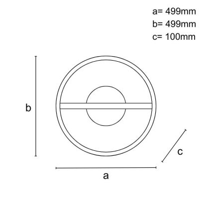 LED Aptumšojama griestu lampa LED/60W/230V 3000-6500K + tālvadības pults