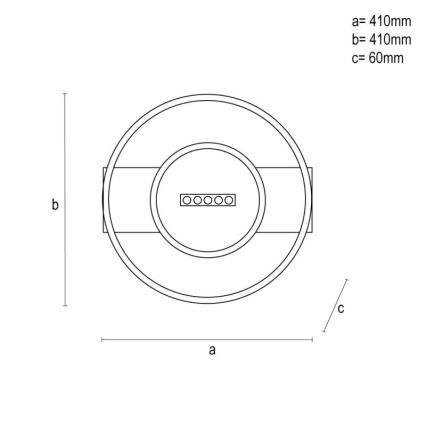 LED Aptumšojama griestu lampa LED/60W/230V 3000-6500K + tālvadības pults