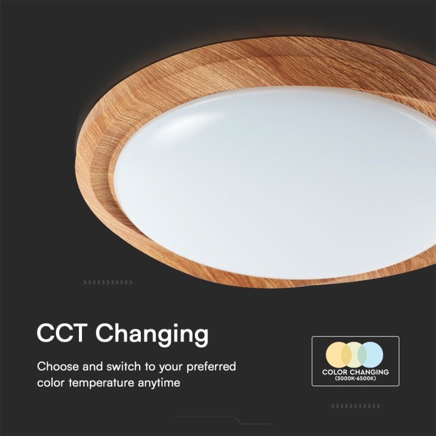 LED Aptumšojama griestu lampa LED/60W/230V 3000-6500K + tālvadības pults