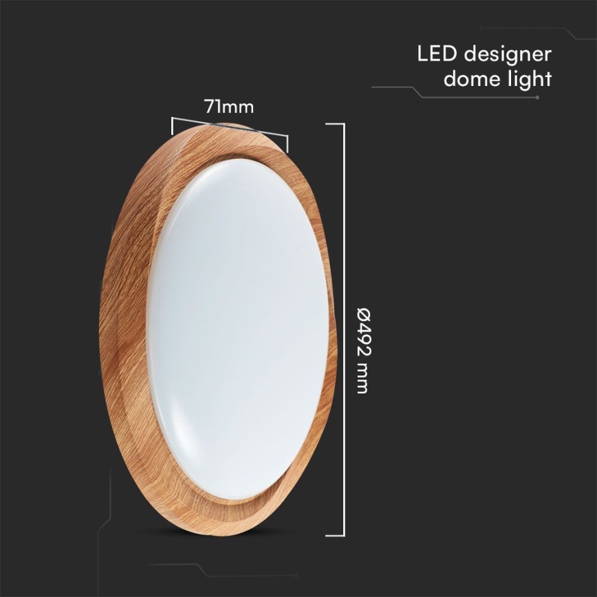 LED Aptumšojama griestu lampa LED/60W/230V 3000-6500K + tālvadības pults