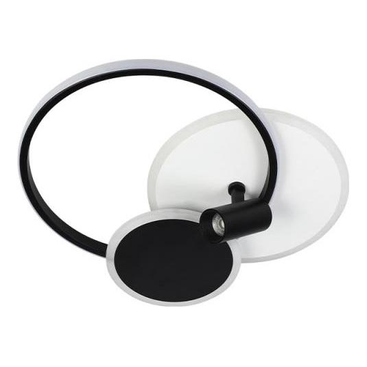 LED Aptumšojama griestu lampa LED/65W/230V 3000-6500K balta/melna + tālvadības pults