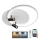 LED Aptumšojama griestu lampa LED/65W/230V 3000-6500K balta + tālvadības pults
