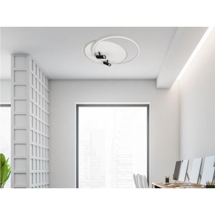 LED Aptumšojama griestu lampa LED/65W/230V 3000-6500K balta + tālvadības pults