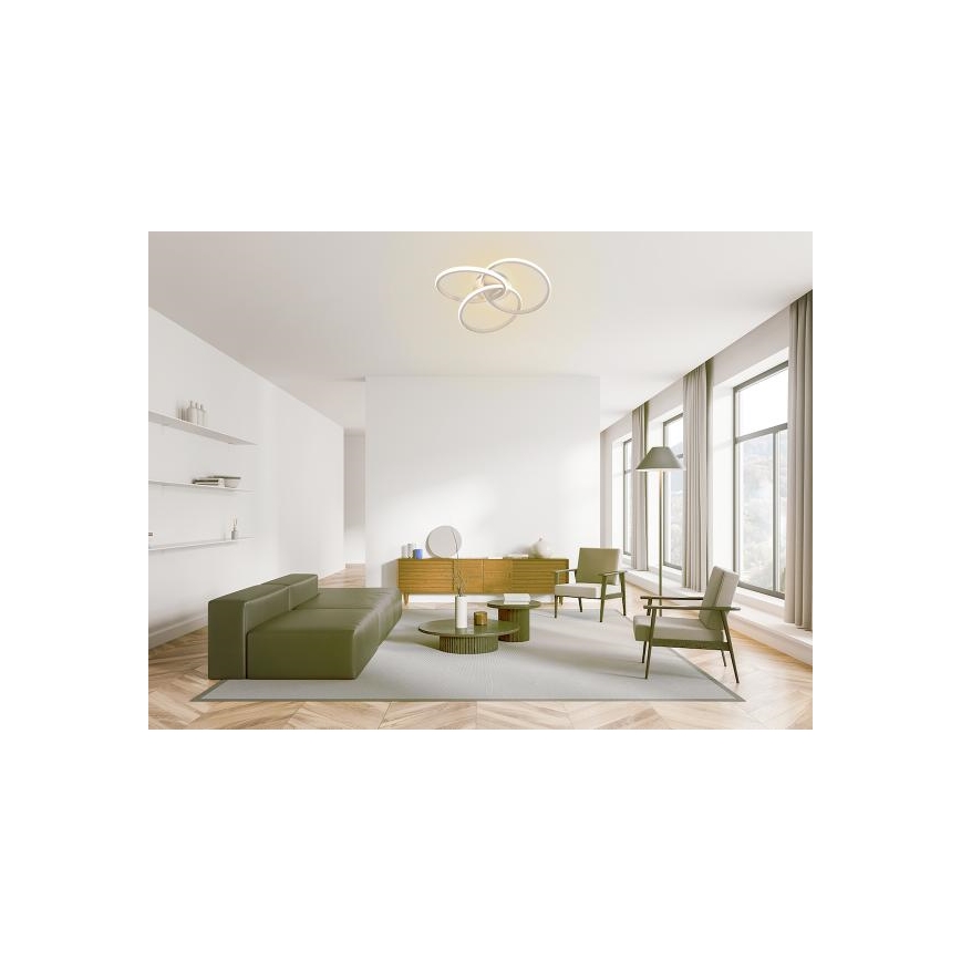 LED Aptumšojama griestu lampa LED/70W/230V 3000-6500K balta + tālvadības pults