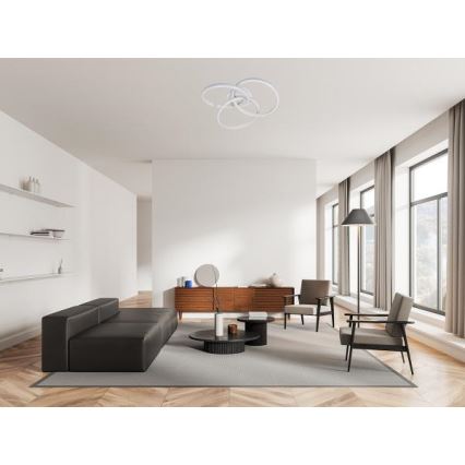 LED Aptumšojama griestu lampa LED/70W/230V 3000-6500K balta + tālvadības pults