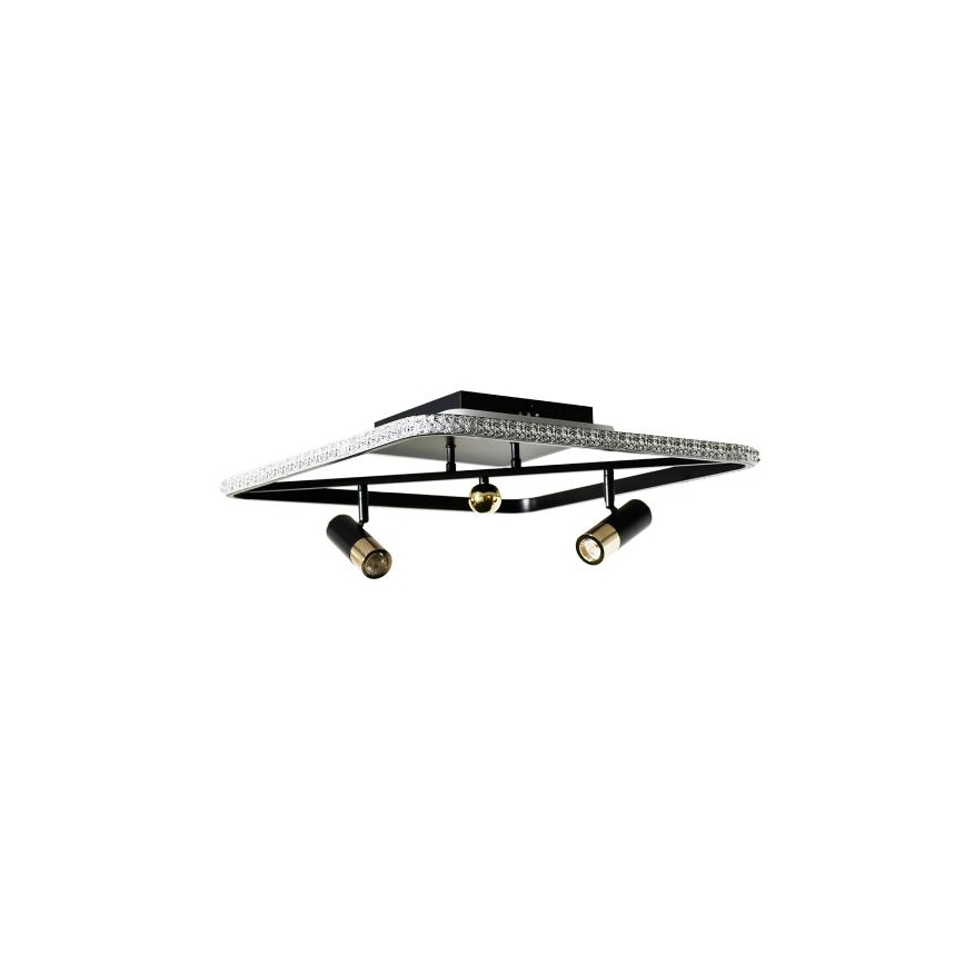 LED Aptumšojama griestu lampa LED/70W/230V 3000-6500K melna + tālvadības pults