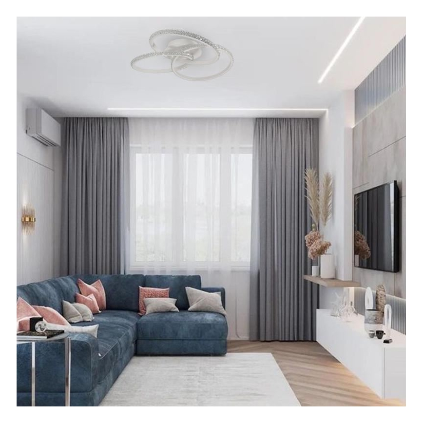 LED Aptumšojama griestu lampa LED/70W/230V 3000-6500K balta + tālvadības pults