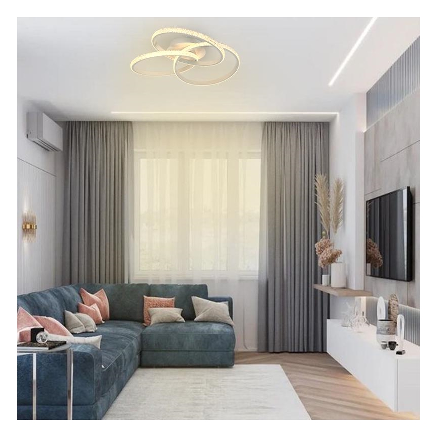 LED Aptumšojama griestu lampa LED/70W/230V 3000-6500K balta + tālvadības pults