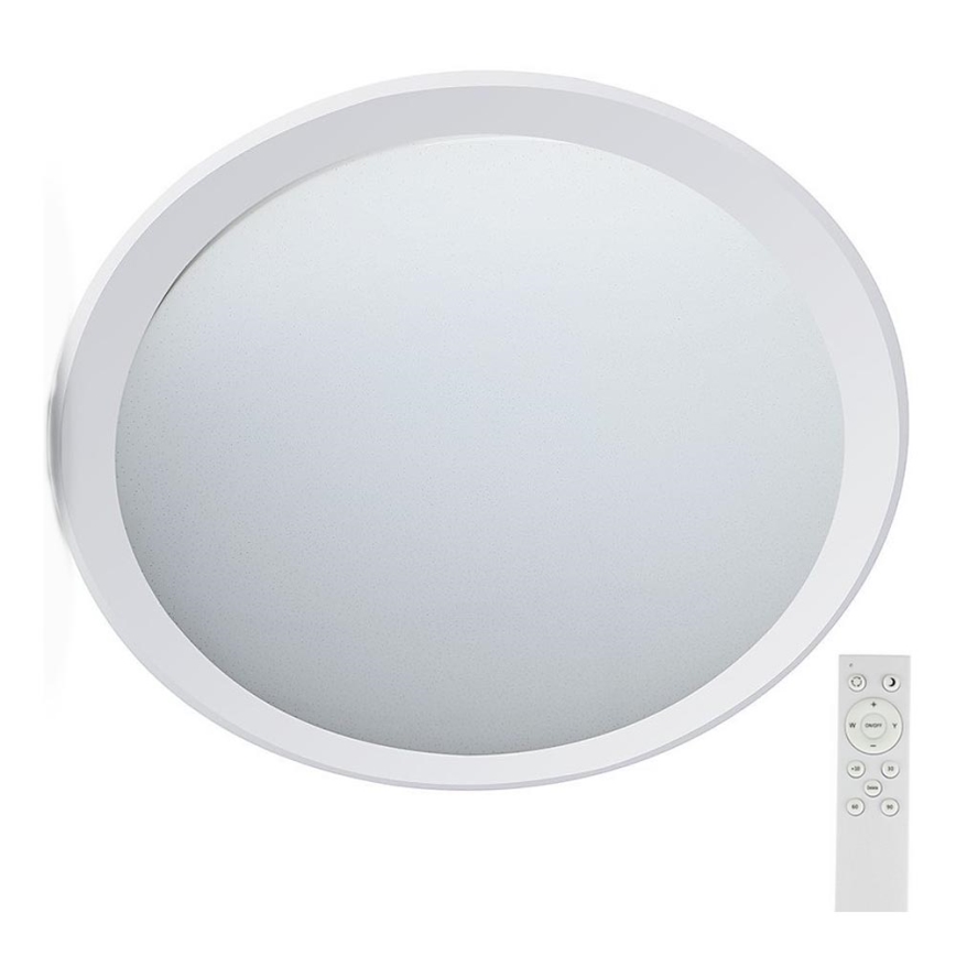 LED Aptumšojama griestu lampa LED/72W/230V 3000-6500K d. 67 cm balta + tālvadības pults