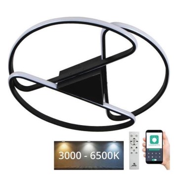 LED Aptumšojama griestu lampa LED/75W/230V 3000-6500K melna + tālvadības pults