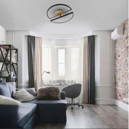 LED Aptumšojama griestu lampa LED/75W/230V 3000-6500K dižskābardis + tālvadības pults