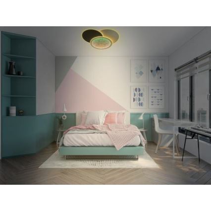 LED Aptumšojama griestu lampa LED/80W/230V 3000-6500K balta + tālvadības pults