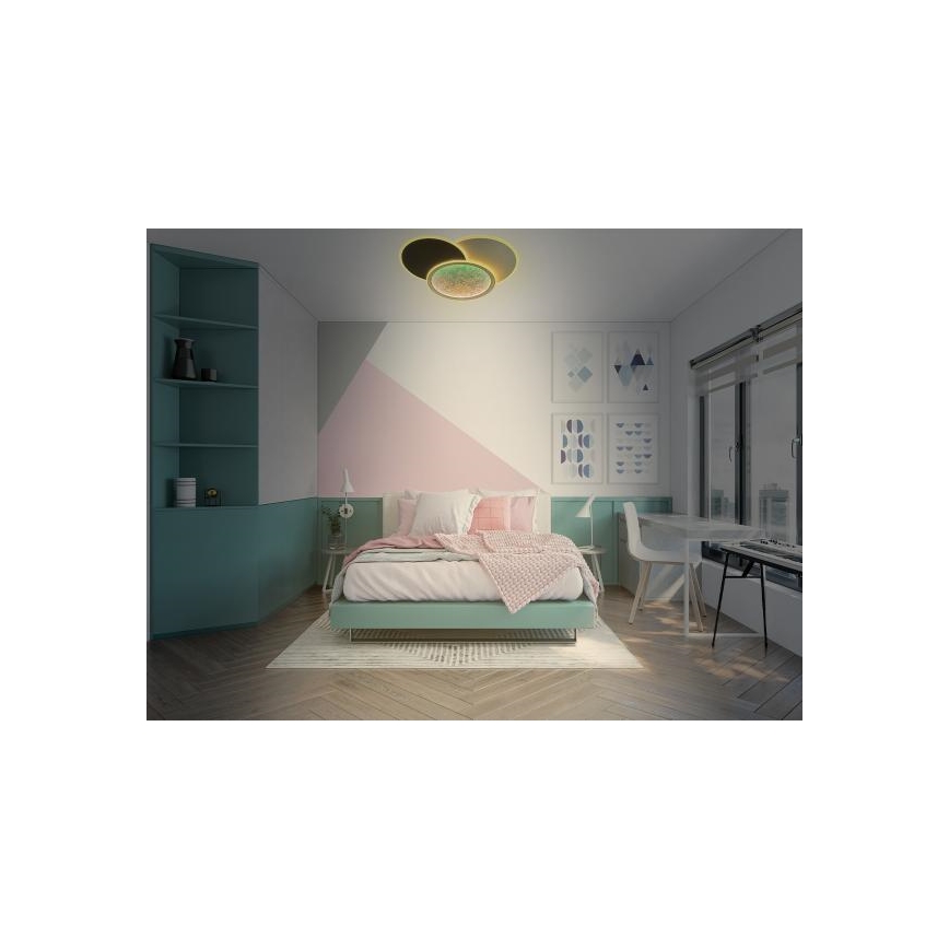 LED Aptumšojama griestu lampa LED/80W/230V 3000-6500K balta + tālvadības pults