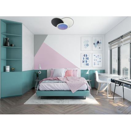 LED Aptumšojama griestu lampa LED/80W/230V 3000-6500K balta + tālvadības pults