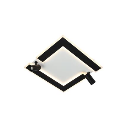 LED Aptumšojama griestu lampa LED/80W/230V 3000-6500K melna + tālvadības pults