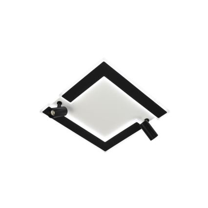 LED Aptumšojama griestu lampa LED/80W/230V 3000-6500K melna + tālvadības pults